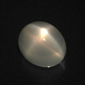 4,07 ctw natürlicher cream Stern-Mondstein, Oval Schliff, Lichtdurchlässig