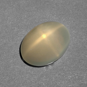 6,80 ctw natürlicher cream Stern-Mondstein, Transparent, Transparent / Lichtdurchlässig