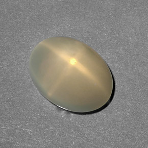 6,80 ctw natürlicher cream Stern-Mondstein, Transparent, Transparent / Lichtdurchlässig
