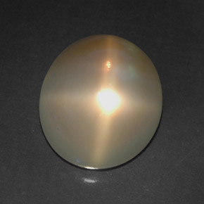4,91 ctw natürlicher cream Stern-Mondstein, Transparent, Transparent / Lichtdurchlässig