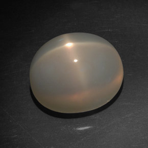 7,21 ctw natürlicher cream Stern-Mondstein, Transparent, Transparent / Lichtdurchlässig