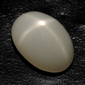 17,76 ctw natürlicher cream Stern-Mondstein, Transparent, Transparent / Lichtdurchlässig