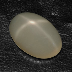 10,93 ctw natürlicher cream Stern-Mondstein, Transparent, Transparent / Lichtdurchlässig