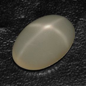 10,93 ctw natürlicher cream Stern-Mondstein, Transparent, Transparent / Lichtdurchlässig