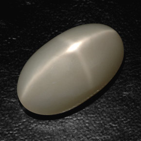 19,03 ctw natürlicher grauer Stern-Mondstein, Transparent, Transparent / Lichtdurchlässig