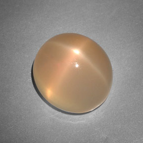 7,48 ctw natürlicher orangefarbener Stern-Mondstein, Transparent, Transparent / Lichtdurchlässig