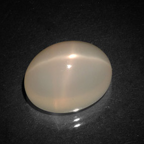 8,79 ctw natürlicher orangefarbener Stern-Mondstein, Transparent, Transparent / Lichtdurchlässig