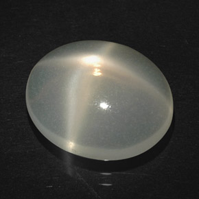 4,43 ctw natürlicher cream Stern-Mondstein, Transparent, Transparent / Lichtdurchlässig