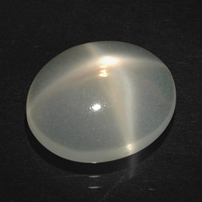 4,43 ctw natürlicher cream Stern-Mondstein, Transparent, Transparent / Lichtdurchlässig