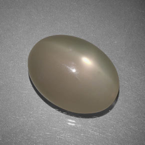21,17 ctw natürlicher grauer Stern-Mondstein, Transparent, Transparent / Lichtdurchlässig