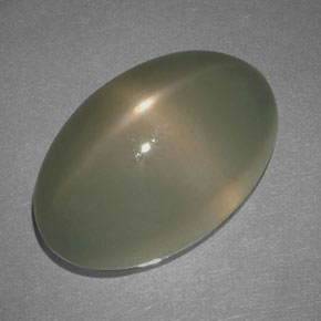 9,17 ctw natürlicher Rauch Sternmondstein, Oval Schliff, Lichtdurchlässig