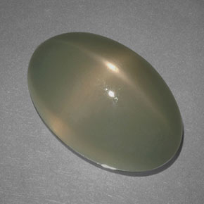 9,17 ctw natürlicher Rauch Sternmondstein, Oval Schliff, Lichtdurchlässig