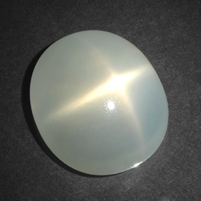 17,93 ctw natürlicher weißer Stern-Mondstein, Transparent, Transparent / Lichtdurchlässig
