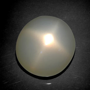 19,72 ctw natürlicher cream Stern-Mondstein, Oval Schliff, Lichtdurchlässig