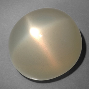 21,67 ctw natürlicher cream Stern-Mondstein, Transparent, Transparent / Lichtdurchlässig