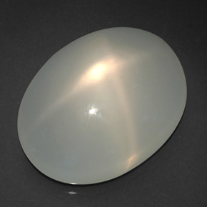 18,95 ctw natürlicher weißer Stern-Mondstein, Transparent, Transparent / Lichtdurchlässig