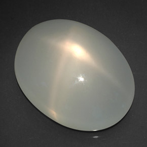 18,95 ctw natürlicher weißer Stern-Mondstein, Transparent, Transparent / Lichtdurchlässig