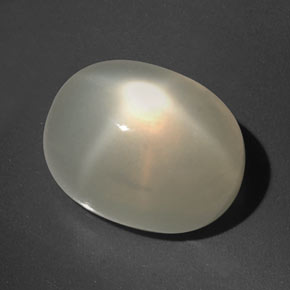 16,60 ctw natürlicher cream Stern-Mondstein, Transparent, Transparent / Lichtdurchlässig