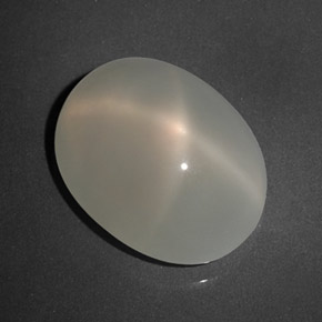 7,39 ctw natürlicher weißer Stern-Mondstein, Transparent, Transparent / Lichtdurchlässig