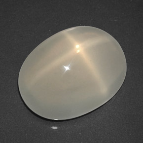 3,75 ctw natürlicher cream Stern-Mondstein, Transparent, Transparent / Lichtdurchlässig