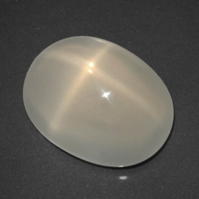 3,75 ctw natürlicher cream Stern-Mondstein, Transparent, Transparent / Lichtdurchlässig