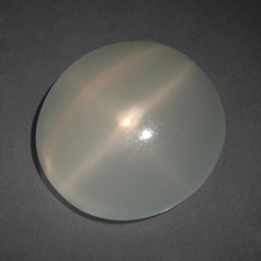 10,62 ctw natürlicher weißer Stern-Mondstein, Transparent, Transparent / Lichtdurchlässig