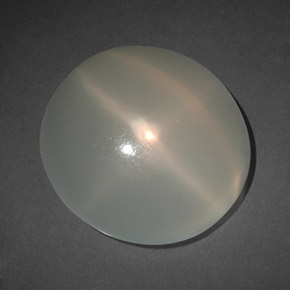 10,62 ctw natürlicher weißer Stern-Mondstein, Transparent, Transparent / Lichtdurchlässig