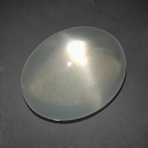 11,92 ctw natürlicher weißer Stern-Mondstein, Transparent, Transparent / Lichtdurchlässig