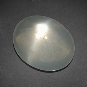 11,92 ctw natürlicher weißer Stern-Mondstein, Transparent, Transparent / Lichtdurchlässig