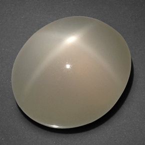 20,40 ctw natürlicher cream Stern-Mondstein, Transparent, Transparent / Lichtdurchlässig