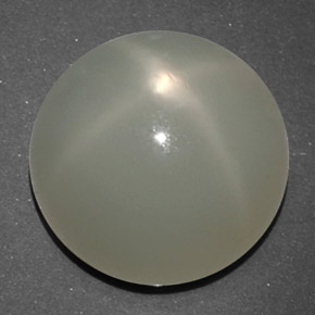 14,02 ctw natürlicher weißer Stern-Mondstein, Transparent, Transparent / Lichtdurchlässig