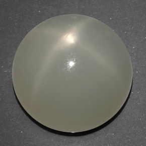 14,02 ctw natürlicher weißer Stern-Mondstein, Transparent, Transparent / Lichtdurchlässig