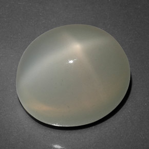 16,14 ctw natürlicher weißer Stern-Mondstein, Transparent, Transparent / Lichtdurchlässig