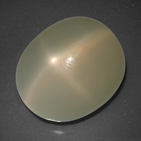 9,57 ctw natürlicher cream Stern-Mondstein, Transparent, Transparent / Lichtdurchlässig