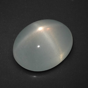 7,76 ctw natürlicher weißer Stern-Mondstein, Transparent, Transparent / Lichtdurchlässig