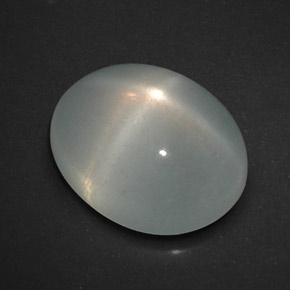 7,76 ctw natürlicher weißer Stern-Mondstein, Transparent, Transparent / Lichtdurchlässig