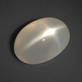 3,39 ctw natürlicher cream Stern-Mondstein, Transparent, Transparent / Lichtdurchlässig
