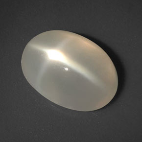 3,39 ctw natürlicher cream Stern-Mondstein, Transparent, Transparent / Lichtdurchlässig
