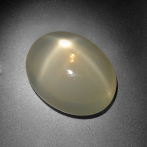 10,24 ctw natürlicher cream Stern-Mondstein, Oval Schliff, Lichtdurchlässig