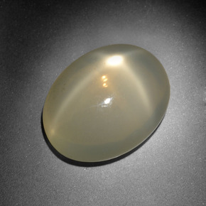 10,24 ctw natürlicher cream Stern-Mondstein, Oval Schliff, Lichtdurchlässig