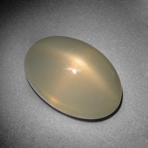 10,15 ctw natürlicher cream Stern-Mondstein, Oval Schliff, Lichtdurchlässig