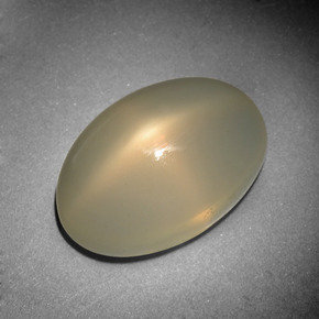 10,15 ctw natürlicher cream Stern-Mondstein, Oval Schliff, Lichtdurchlässig