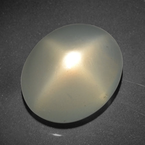 21,08 ctw natürlicher cream Stern-Mondstein, Oval Schliff, Lichtdurchlässig