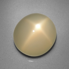 9,20 ctw natürlicher cream Stern-Mondstein, Oval Schliff, Lichtdurchlässig