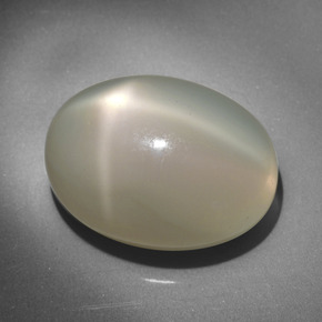 23,34 ctw natürlicher cream Stern-Mondstein, Oval Schliff, Lichtdurchlässig