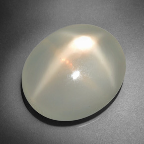 20,82 ctw natürlicher cream Stern-Mondstein, Oval Schliff, Lichtdurchlässig