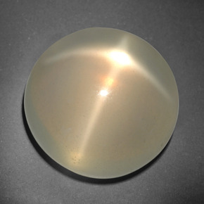 26,12 ctw natürlicher cream Stern-Mondstein, Rundschliff, Lichtdurchlässig