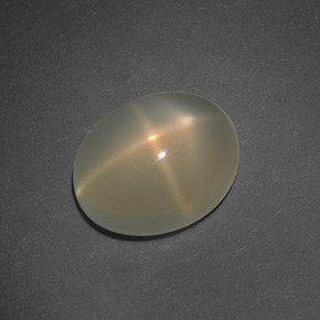 4,88 ctw natürlicher cream Stern-Mondstein, Oval Schliff, Lichtdurchlässig