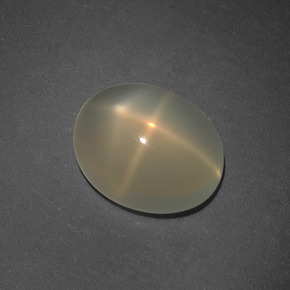 4,88 ctw natürlicher cream Stern-Mondstein, Oval Schliff, Lichtdurchlässig