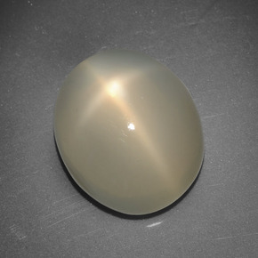 5,90 ctw natürlicher cream Stern-Mondstein, Oval Schliff, Lichtdurchlässig